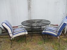 3 Piece Wrought Iron Patio Set