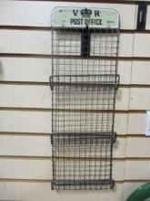 V & R Post Office Hanging Wired Letter Holder.