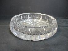 Heavy Lead Crystal Ash Tray.