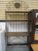 Heavy Metal & Wood Bakers Rack