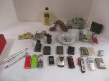Collectible Vintage Lighters, Ashtrays, etc.
