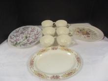 Chinese Pastel Porcelain Plate 10", Edwin Knowles Platter,