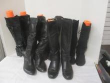 Ladies Black Tall Boots (Lot of 5)