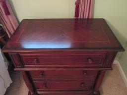 Small Banded Mahogany Design 3 Drawer Chest