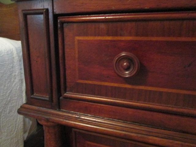 Small Banded Mahogany Design 3 Drawer Chest