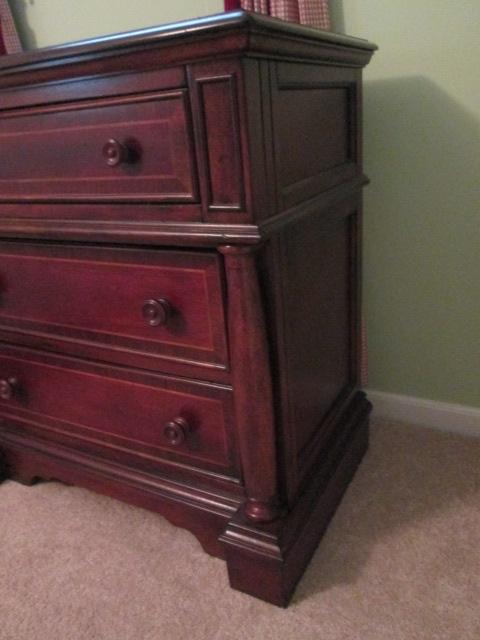 Small Banded Mahogany Design 3 Drawer Chest