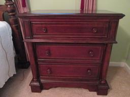 Small Banded Mahogany Design 3 Drawer Chest