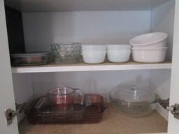 Pyrex and Corning Ware Bake Ware, 2 Cup Measuring Cup and Storage Container