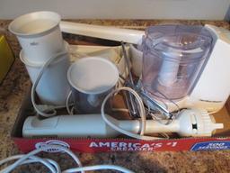 Braun Stick Blender with Attachments, Hamilton Beach Mini Chopper, Ricer and