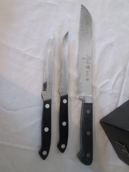 JA Henckels International Knife Set in Knife Block, Steak Knives, Bread Knife and