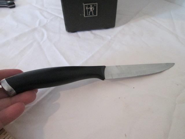 JA Henckels International Knife Set in Knife Block, Steak Knives, Bread Knife and