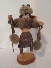 Signed Hand Crafted Kachina Deer Dancer Doll