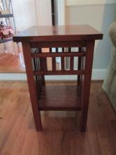 Misson Style Tiered Side Table
