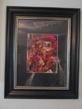 Signed Saxophone Music Lithograph Print