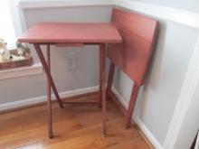 Pair of Folding Television Trays