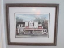 Brain Caplin Limited Edition "Doar County, Wisconsin" Country Store Lithograph Print