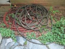 Two Heavy Duty Water Hoses with Nozzle Sprayers