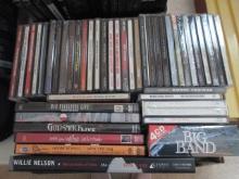 Various Genre Music CDs-Willie Nelson Box Set, Christmas Music, Easy Listening and