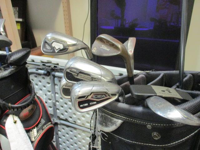 Callaway Golf Bag with 8 Clubs and Driver - Titleist, DynoPower, Callaway, etc.