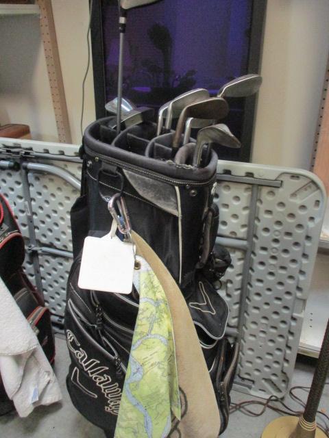 Callaway Golf Bag with 8 Clubs and Driver - Titleist, DynoPower, Callaway, etc.