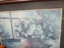 Framed and Matted Still Life Print