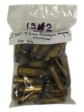(25) 7.5mm Swiss/Swedish Nagant Cartridge Ammunition