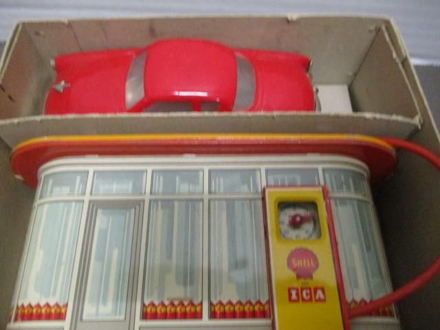 Vintage Distler Electromatic Car and Power Filling Station in Original Box