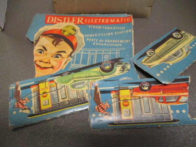 Vintage Distler Electromatic Car and Power Filling Station in Original Box