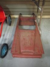 Vintage Metal Push-Pedal Car Frame