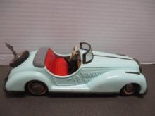 Vintage Distler "Mercedes Roadster" Wind-Up Tin Toy Car with Key
