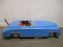 Vintage Distler "D-3200 Convertible" Wind-Up Metal Toy Car with Key