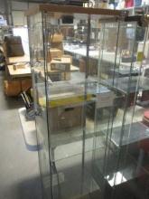 4-Shelf Glass Lighted Display Case