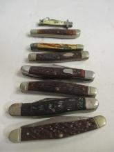 Lot of Vintage Pocket Knives - Sabre, Western USA, Boker, etc.