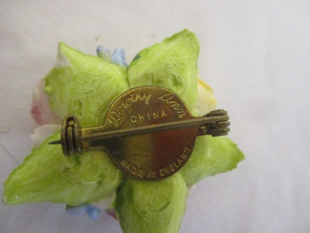 Bone China Flower Bouquets and Pins