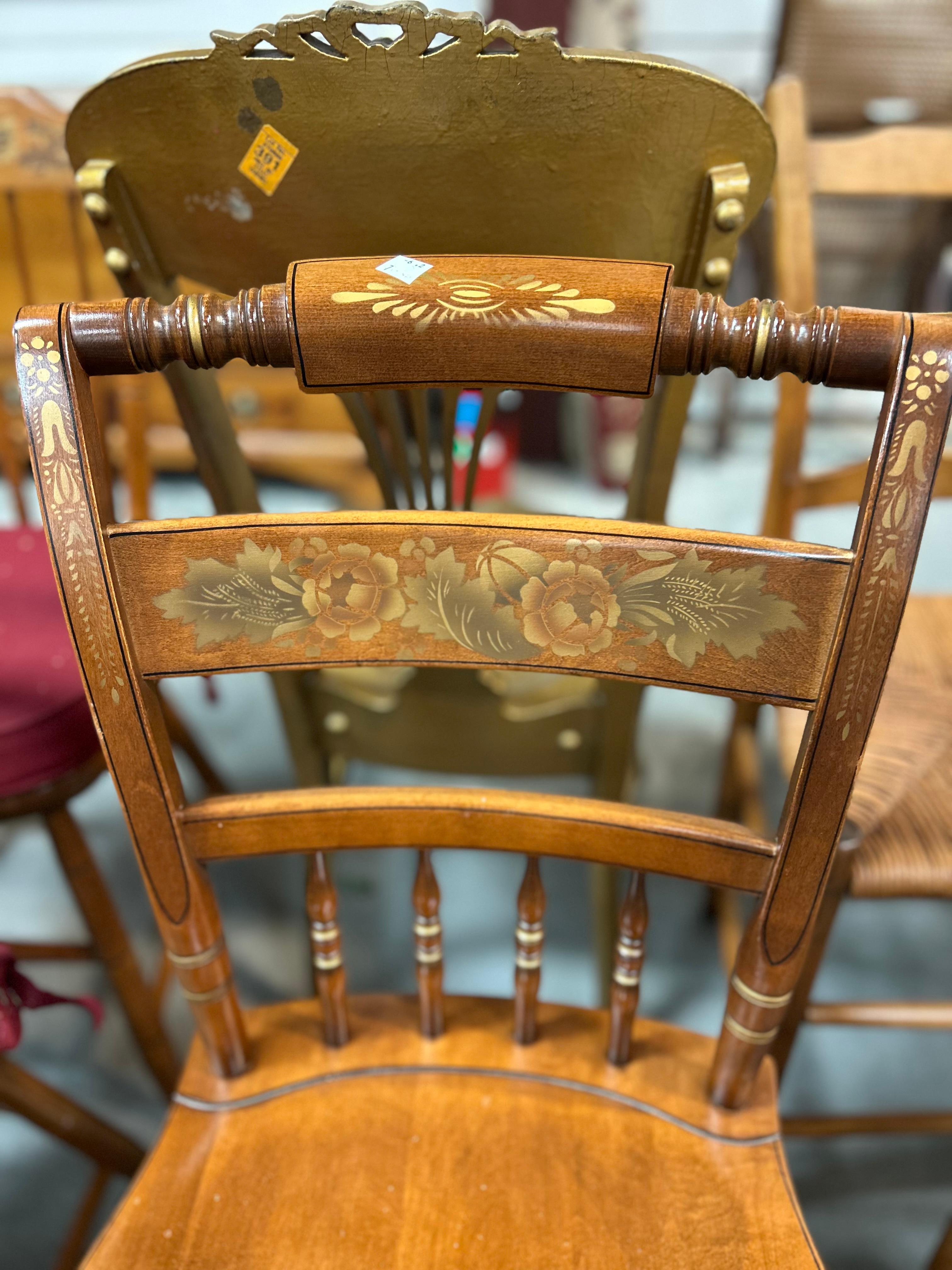 Hitchcock Ladder/Spindle Back Side Chair