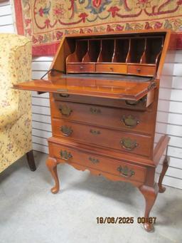 Locking Cherry Secretary Desk