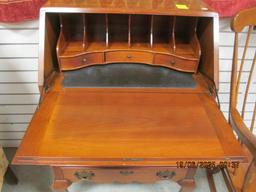 Locking Cherry Secretary Desk