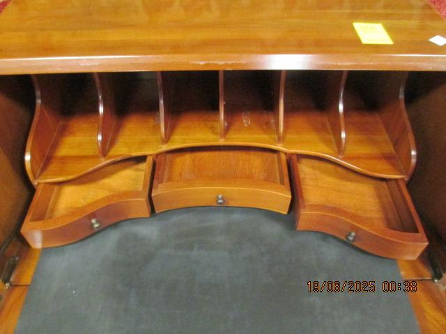 Locking Cherry Secretary Desk