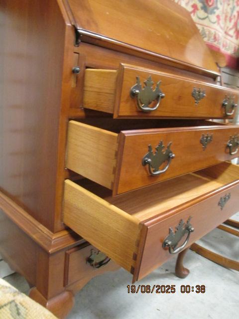 Locking Cherry Secretary Desk