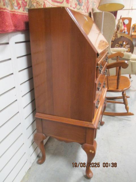 Locking Cherry Secretary Desk
