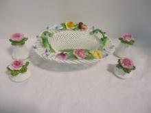 Two Pair of Aynsley Fine Porcelain Shakers and Denton Best Bone China