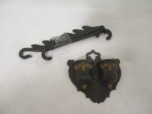 Cast Iron Match Saver and Fireplace Pot Hanger