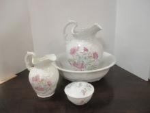 Antique Wyoming Ironstone 4 Piece Wash Set