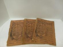 Three Late 1890s "The Delineator A Journal of Fashion, Culture and Fine Arts"