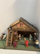 Vintage Italian Nativity Set