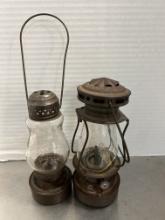 Antique No. 2 and No. H5 Skaters Lanterns