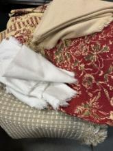 Nice Fabric Placemats, Table Runner and Table Cloth with Matching Napkins