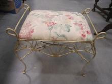 Vanity Stool w/Upholstered Seat