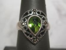 Sterling Silver Peridot Ring