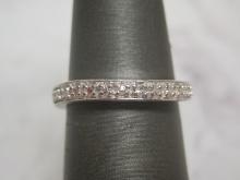 Sterling Silver CZ Band Ring